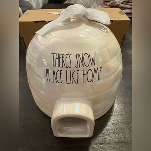 Rae Dunn White Ceramic Candle Holder